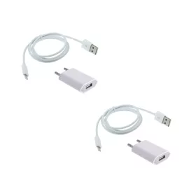   2 az 1-ben töltő szett – 2 db EU adapter + 2 db 2 méteres Lightning kábel Apple készülékekhez