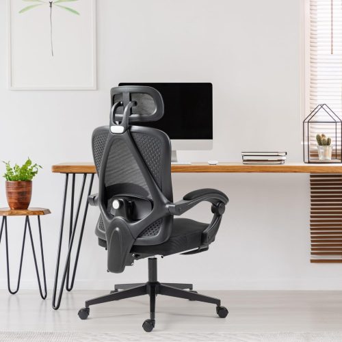 ‎Dowinx Ergonomikus irodai vezetői szék fejtámlával, deréktámasszal és kihúzható lábtartóval