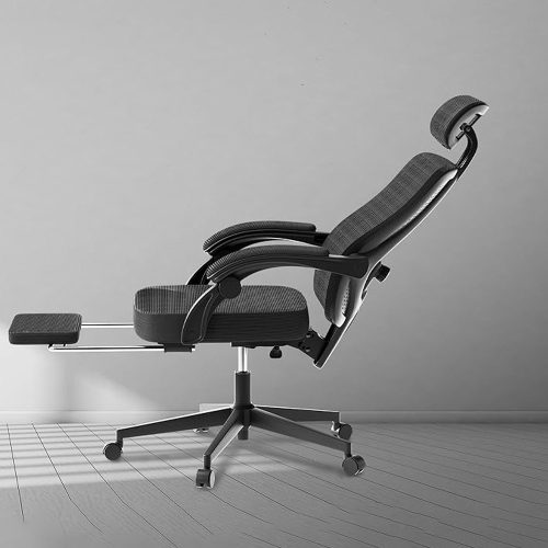 ‎Dowinx Ergonomikus irodai vezetői szék fejtámlával, deréktámasszal és kihúzható lábtartóval