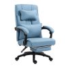 Dowinx Vezetői szék, kék - Lábtartóval, állítható derék- és fejtámasszal
