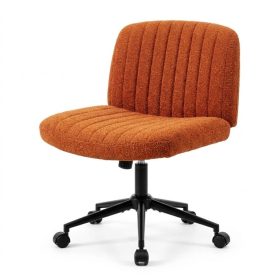   Dowinx széles ülőfelületű állítható forgószék, sárgás-barna