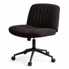 Dowinx széles ülőfelületű állítható forgószék, fekete