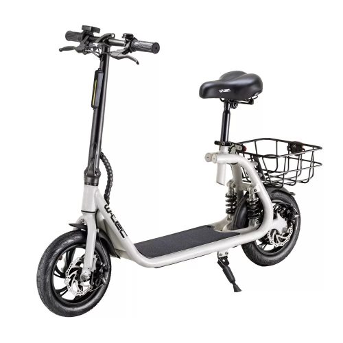 Elektromos Roller levehető üléssel, kosárral - Fehér - HITEL NINCS!!!
