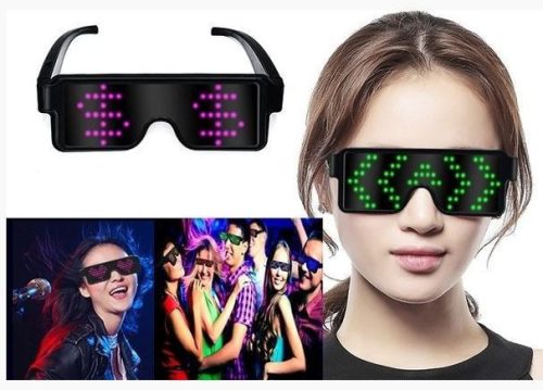 LED party szemüveg animációkkal