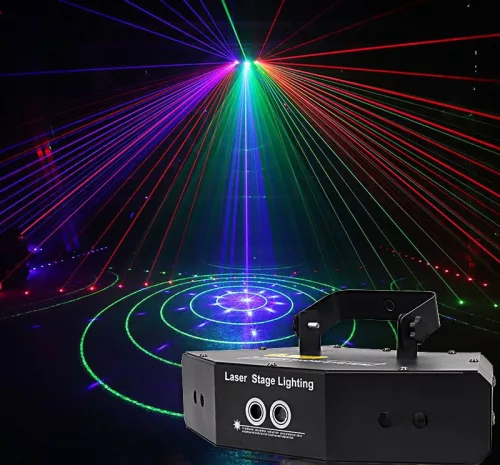 Showtime Duplafejes szinpad lézerfény YX-19