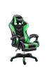 Likeregal 920 LED gamer szék lábtartóval zöld masszázs funkcióval