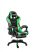 Likeregal 920 LED masszázs gamer szék lábtartóval zöld