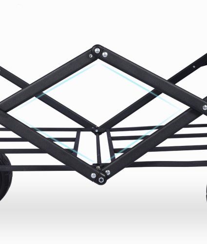 Összecsukható kézikocsi bézs,5 colos kerékkel