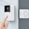 SmartCom Okos vezetéknélküli kapucsengő beltéri vevővel,fehér szín