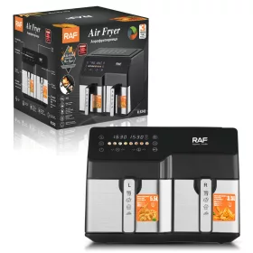   RAF 9 literes okos digitális air fryer - 2 kosárral + ajándék receptkönyv