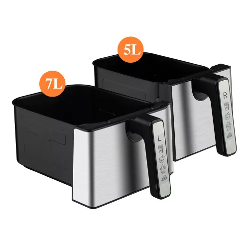 RAF 9 literes okos digitális air fryer - 2 kosárral + ajándék receptkönyv