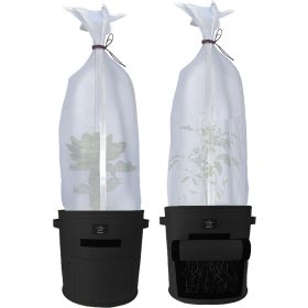   Laxllent Textil virágcserép 2 nagy fekete + növényvédő háló