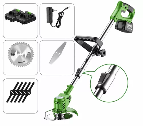 PureCut akkumulátoros fűkasza 48V 2db akkumulátorral