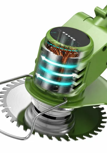 PureCut akkumulátoros fűkasza 48V 2db akkumulátorral