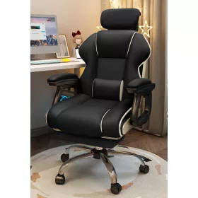 GamerElegance lábtartós szék fekete