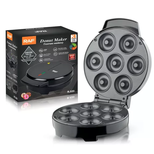 RAF Elektromos fánksütő gép 1000W - 7 db fánkhoz
