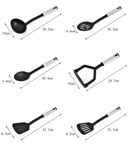 38 darabos rozsdamentes acél konyhai eszközök, kiegészítők