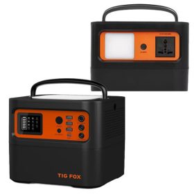   500W/540Wh Hordozható erőmű kempingezéshez, áramkimaradáshoz, 220V ki és bemenet! EU villás csatlakozó