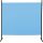 Szobaelválasztó - Beltéri és kültéri használatra, irodákba, munkahelyekre, erkélyre, kiállításokra, rendezvényekre, 180 x 183 cm (kék)