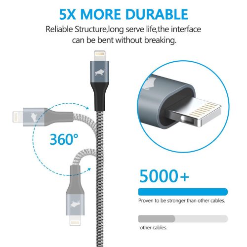 Amoner Lightning kábel 1,8 méter (iPhone-hoz)