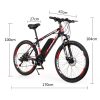 Frike Carbon Elektromos kerékpár fekete-piros 250W 31-61km -es hatótáv