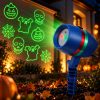 Halloween fényjáték projektor 4 mintával – kültéri dekoráció