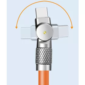AlphaOne narancssárga 2m-es  Type C típusú kábel