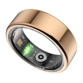   Okos Fitneszgyűrű - arany, 8-as méret,alvásfigyelő, kalóriaszámláló,vérnyomás-és véroxigénmérő