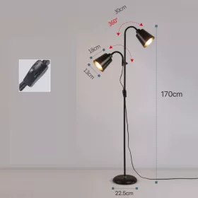 Dupla fejes modern állólámpa 170 cm
