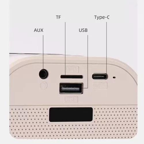 Hordozható RGB Bluetooth karaoke hangszóró 2 vezeték nélküli mikrofonnal