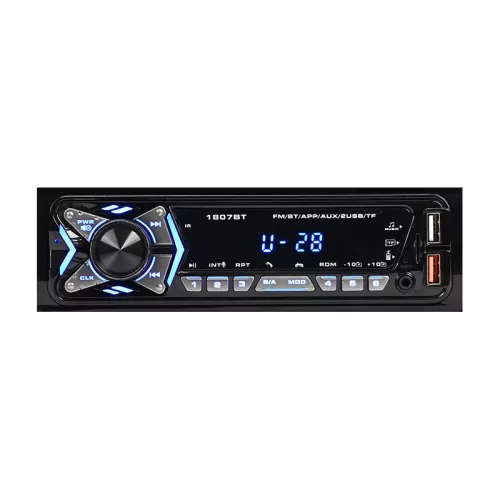 Aokatoo Catana 1807BT Bluetooth-os autórádió MP3 lejátszó APP vezérléssel, USB/TF/AUX bemenettel és távirányítóval