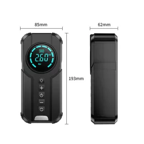   5 az 1-ben autós bikázó powerbank digitális kompresszorral – 1000A, LED lámpával