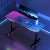 Elektromosan állítható gamer asztal RGB világítással – 140×60 cm