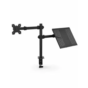   Kétkaros asztali monitor- és laptopállvány 10–32 colos kijelzőkhöz, csíptetős rögzítéssel