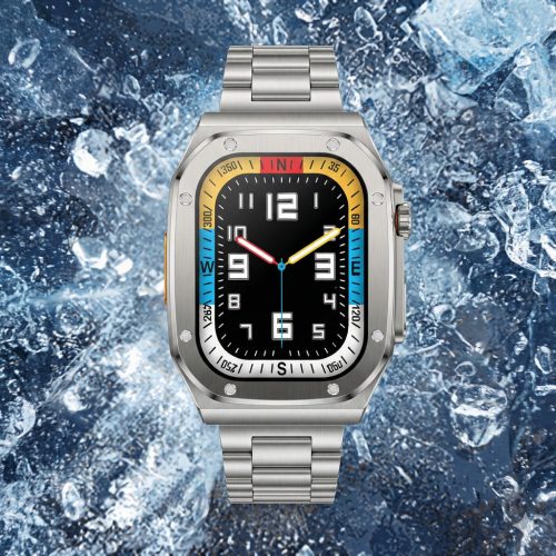 Z17 Max okosóra, ezüst - Bluetooth-hívás funkcióval, pulzusmérővel, lépésszámlálóval, alváskövetéssel