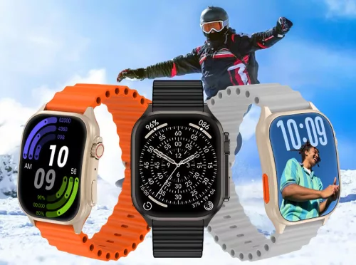 Laxasfit H7 Okosóra Bluetooth-hívás funkcióval, pulzusmérővel, lépésszámlálóval, alvásfigyelővel, ívelt kijelzővel, szabadtéri sportokhoz, narancs