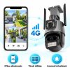 Titan 360° 8 MP 4K 4G SIM-kártyás kültéri PTZ biztonsági kamera – iCSee, IP66