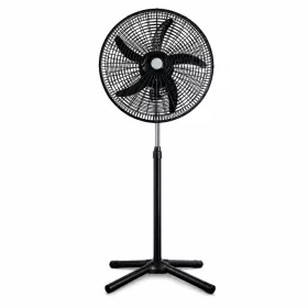   2 darabos, 18 colos állóventilátor szett – 5 lapáttal, 3 sebességfokozattal, 104-132 cm között állítható, fekete