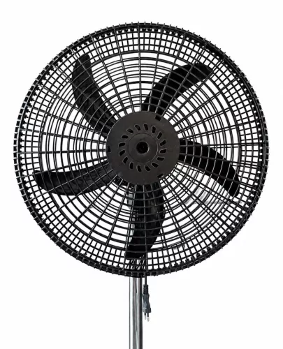 2 darabos, 18 colos állóventilátor szett – 5 lapáttal, 3 sebességfokozattal, 104-132 cm között állítható, fekete