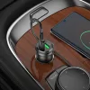 Borofone BZ25 Journey 38 W USB-A/USB-C autós töltő + 1 m USB-C–USB-C kábel, fekete