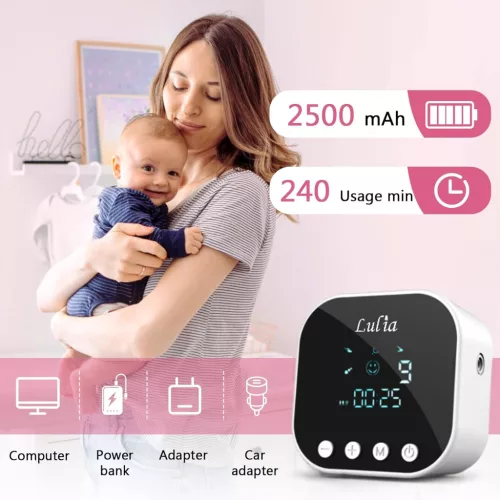 Lulia LU01 dupla elektromos mellszívó, 4 mód, 9 fokozat, fehér (SKY)