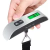 Digitális bőröndmérleg LCD-kijelzővel, 50 kg, ezüst-fekete