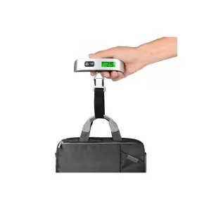   Digitális bőröndmérleg LCD-kijelzővel, 50 kg, ezüst-fekete