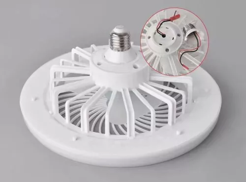 Simple ledlámpa ventilátor e27 foglalattal , távirányítóval